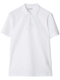 BURBERRY Cotton EKD Polo Shirt White