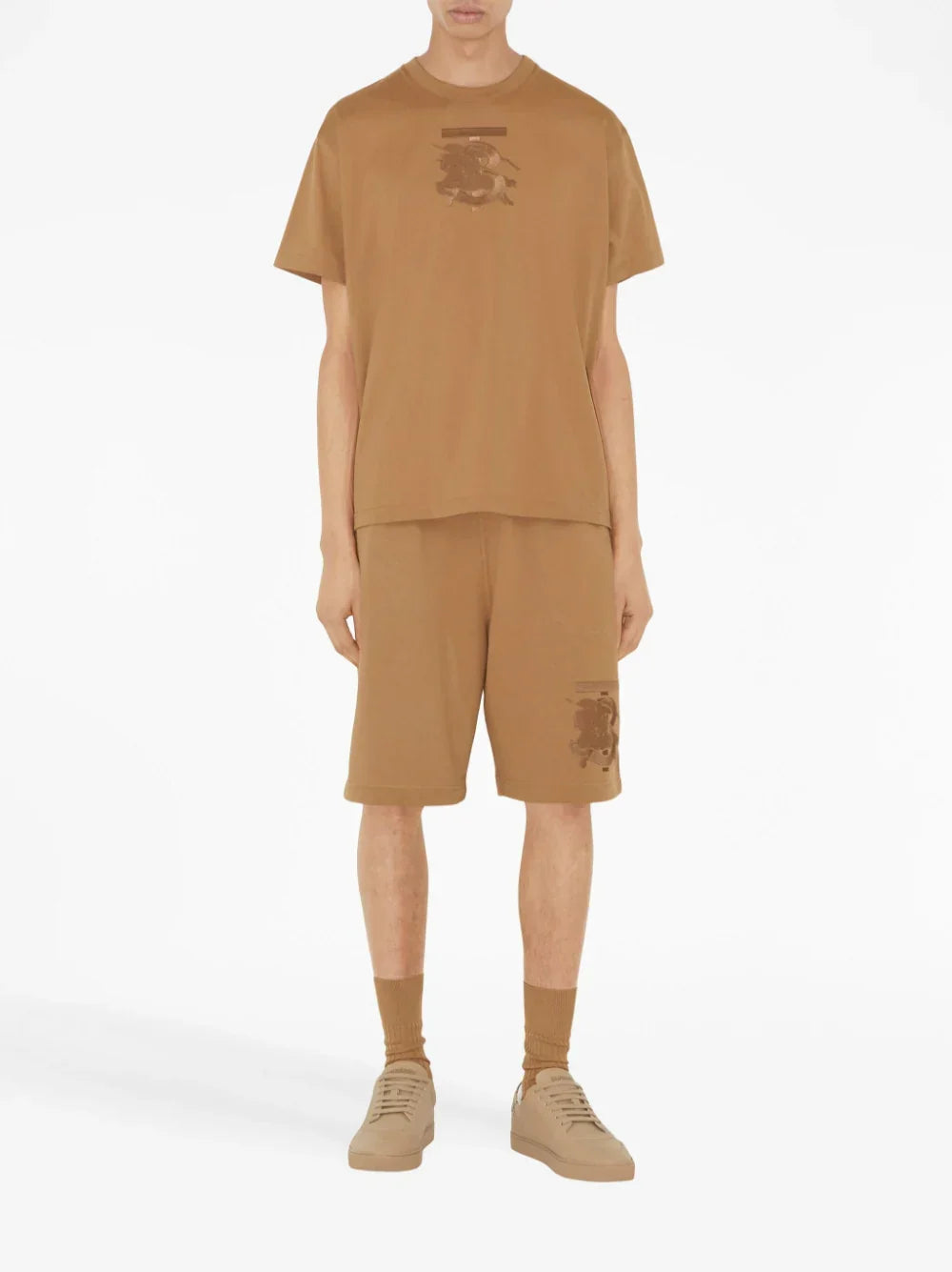 Burberry Tristan Embroidered EKD T-Shirt Brown