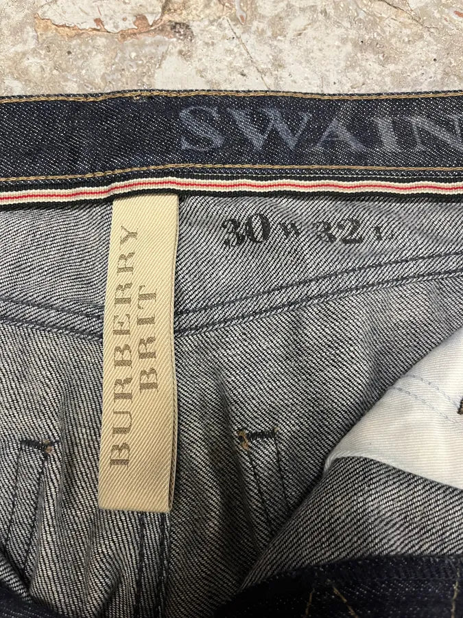 2000s Burberry Raw Denim Jeans