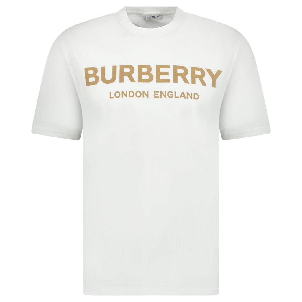 Burberry 'Ellison' Logo Print T-Shirt White